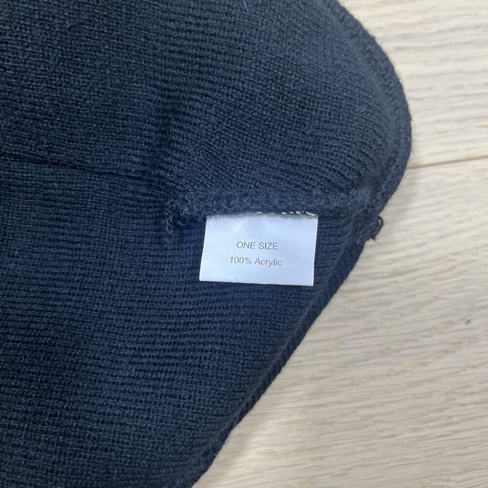 Norway Viking Knit Ski Hat Black - Picture 3 of 5